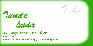 tunde luda business card